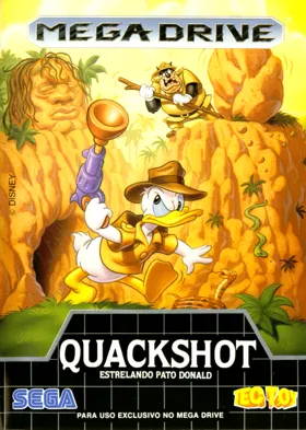 QuackShot Starring Donald Duck ~ QuackShot - I Love Donald Duck - Guruzia Ou no Hihou (World) (v1 box cover front